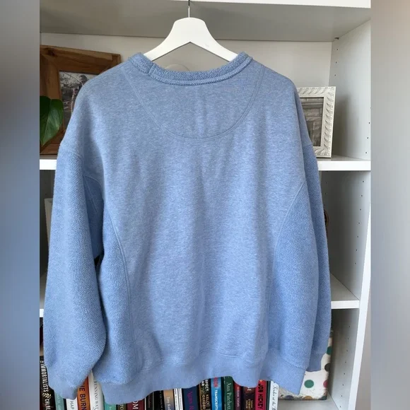 Aerie Oversized Periwinkle Blue Sweatshirt - Picture 2 of 8